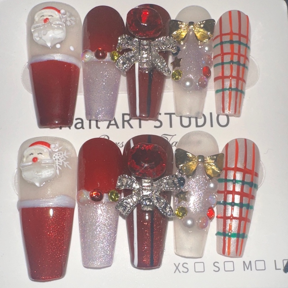 Festive Christmas Nail Art Set